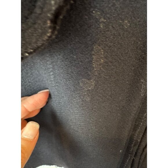 Marni Coat Women 4 Navy Blue Wool Full Zip Patchwork Raw Seams Jacket Outdoor - Picture 9 of 13